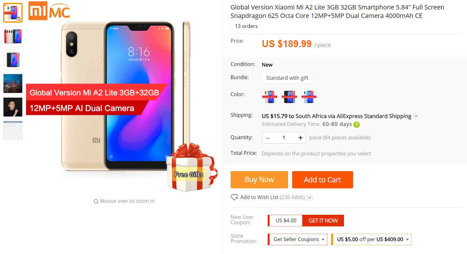Xiaomi Mi Global Store Aliexpress