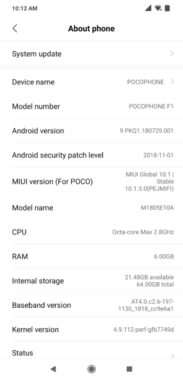 The Pocophone F S Android Pie Update Is Rolling Out Right Now