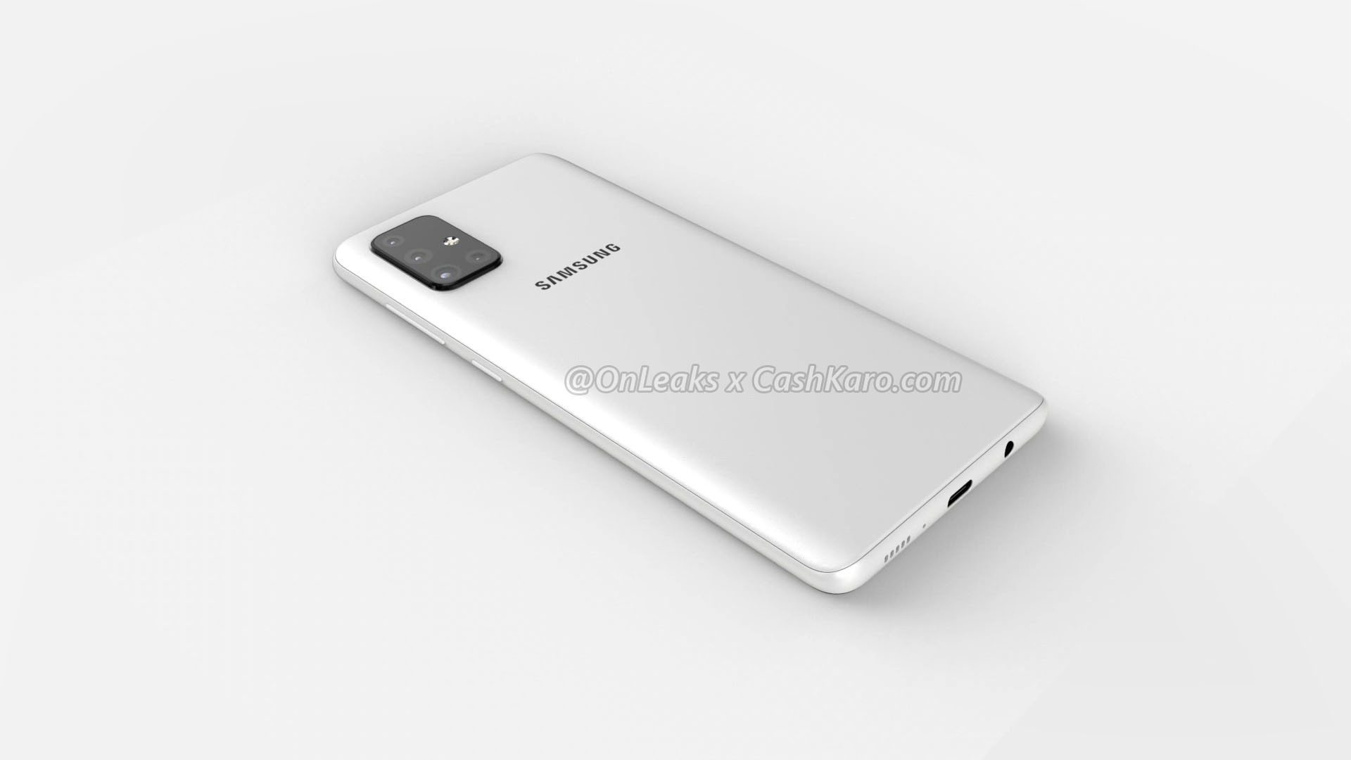 Samsung A51 Белый Чехол