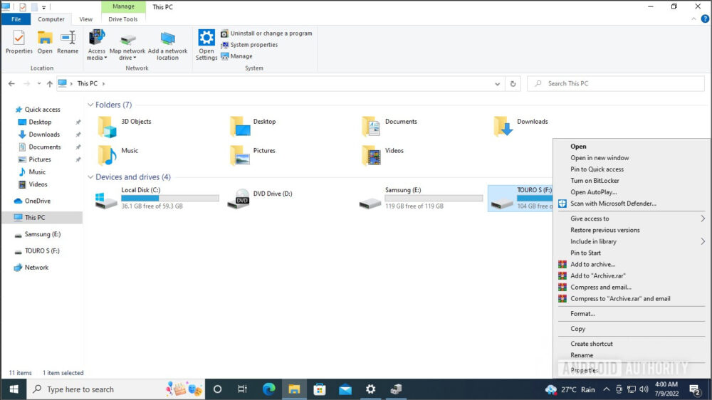 How To Format And Partition An External Hard Drive Or SSD On Windows