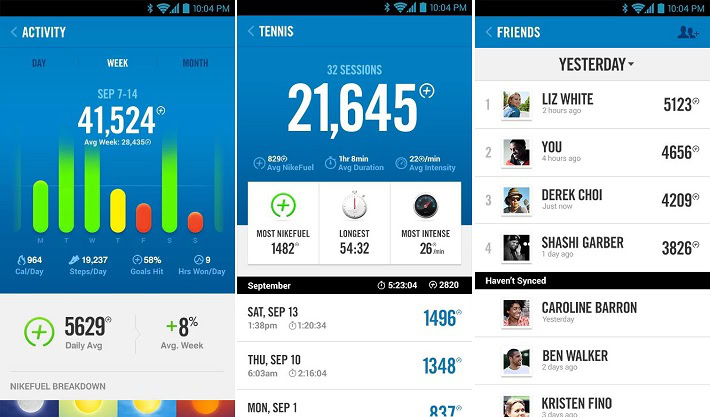 tema mini cálmese Nike Fuelband app arrives to Android, arguably too little too late