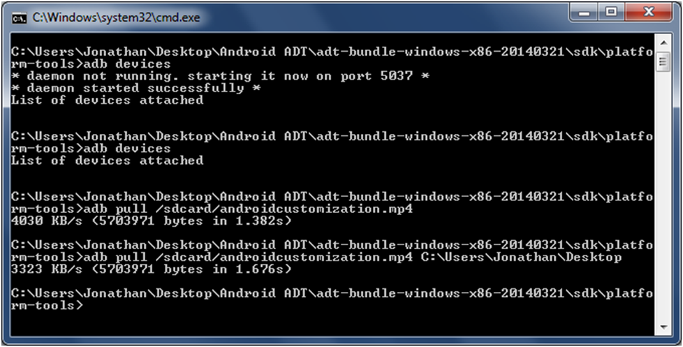 Android Customization How To Transfer Files Using Adb Push And Pull