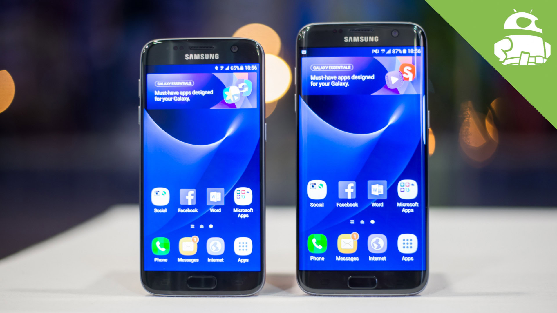 Samsung Galaxy vs Galaxy S7 Edge hands comparison Authority