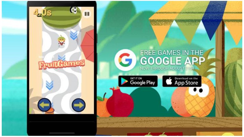 Google celebrates Rio Olympics with 2016 Doodle Fruit Games