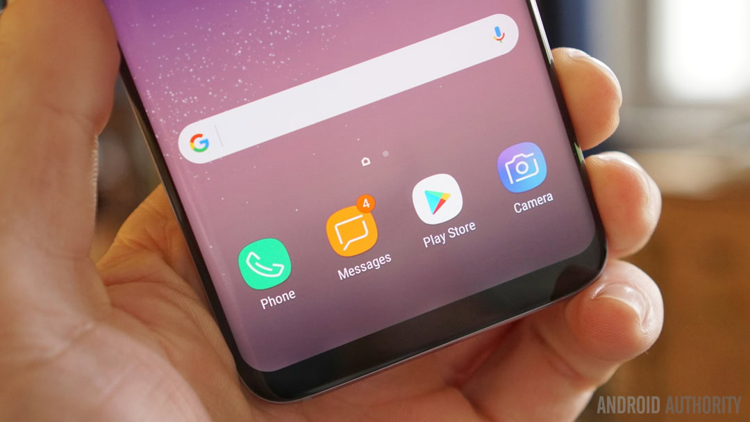 How to hide the navigation and status bars on the Galaxy S8