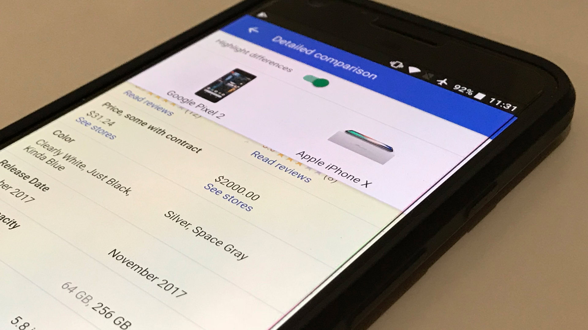 Google Search Lets You Compare Any Two Devices To Your Heart S Content Android Authority