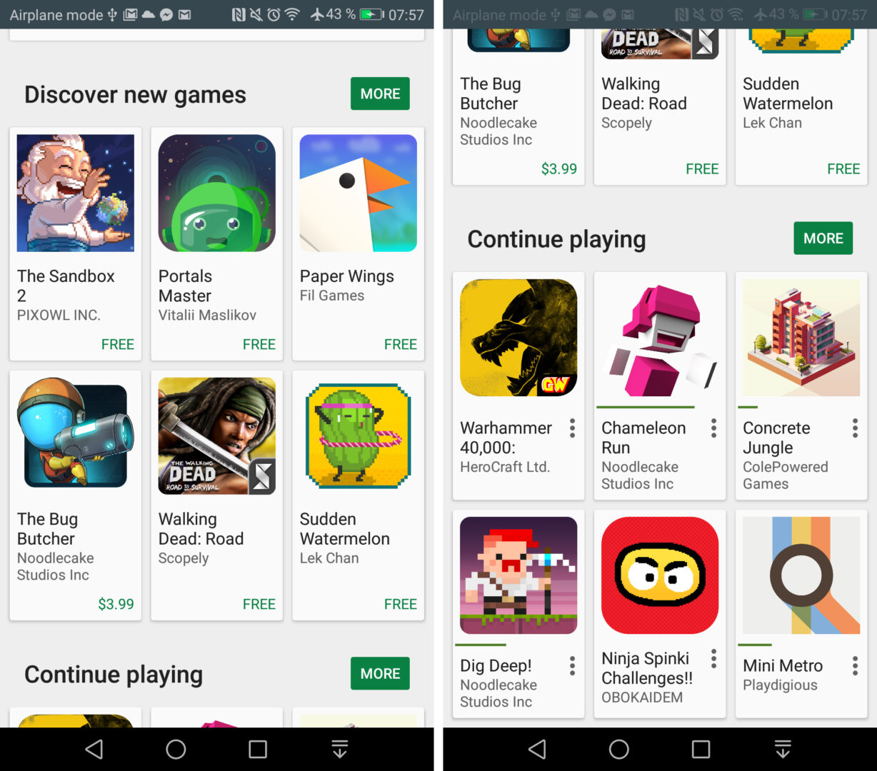 Google Play Games gets new mini-games and redesign in version 5.3