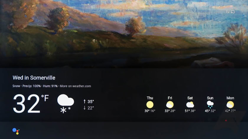 Google Home will now show you weather on your Chromecast