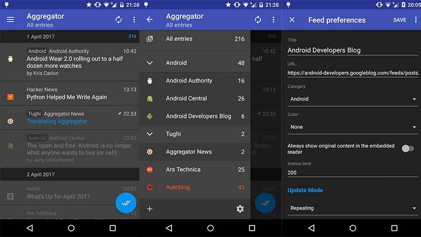 best rss reader app for android