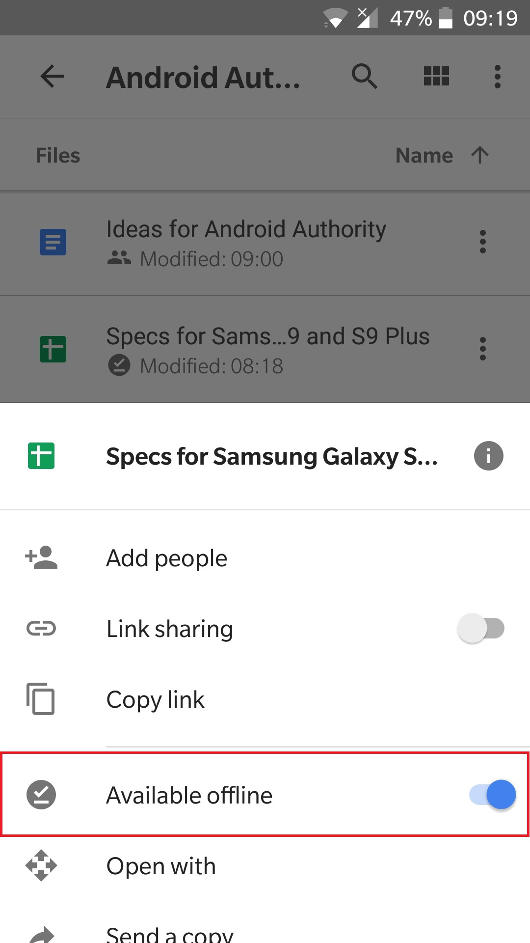 how to download google drive link to phone