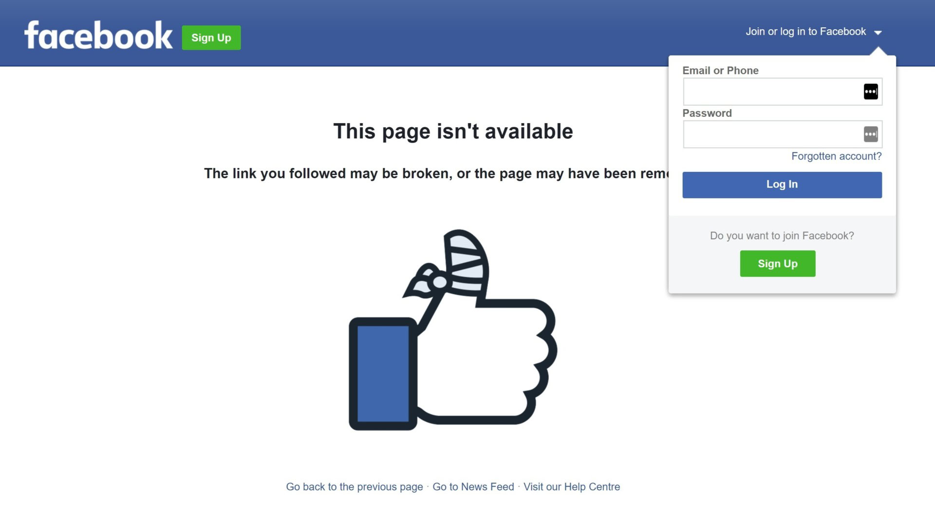 facebook login page, I was randomly logged out of facebook …