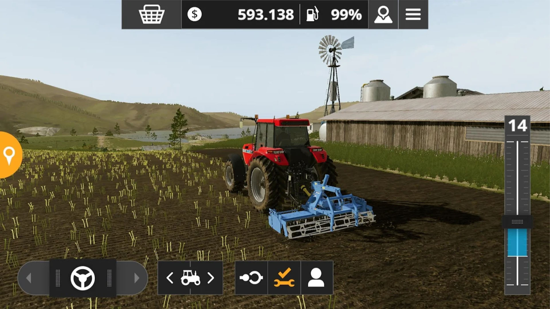 Farming Simulator - Big Tractor Farmer Driving 3D Game for Android