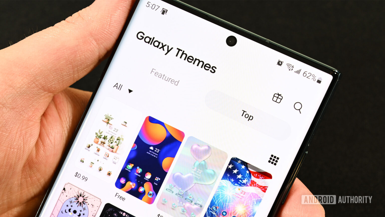 samsung galaxy theme store