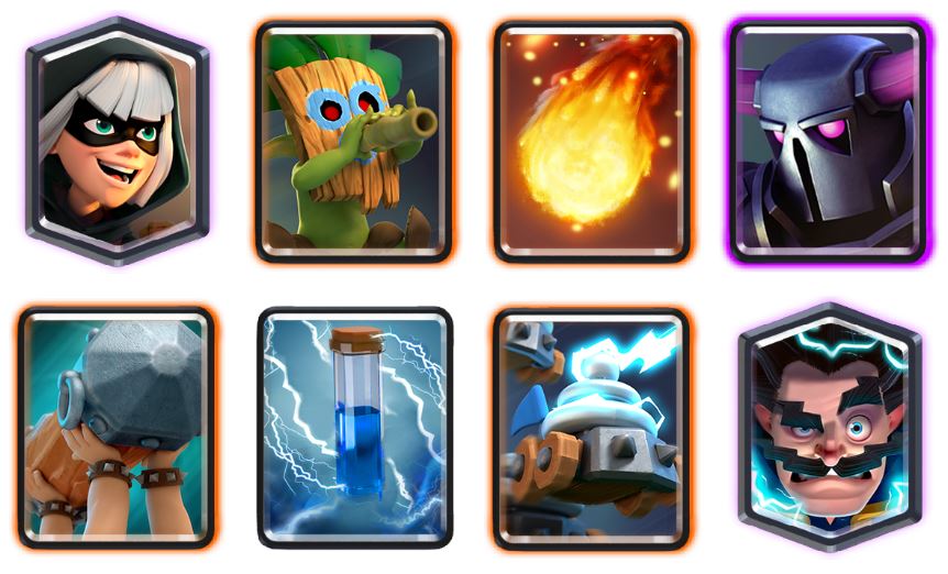 Top 2 decks for arena 19 clash royale (climb with no skill) in