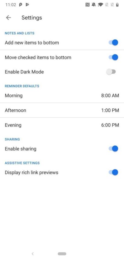 Google Keep APK teardown reveals upcoming dark mode