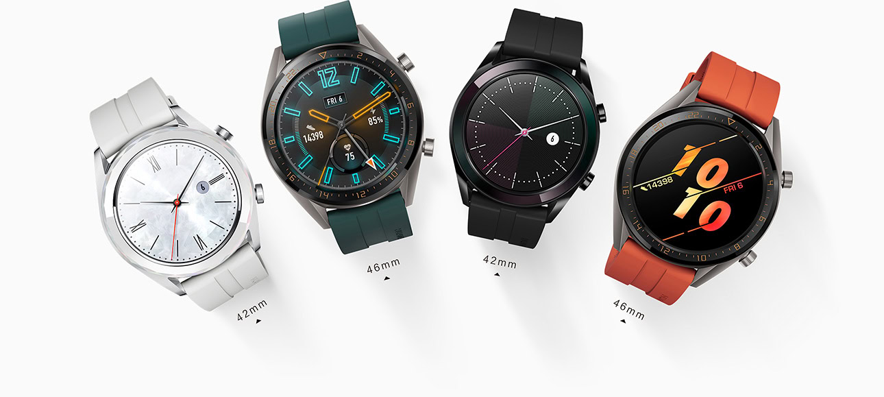New HUAWEI Watch GT sizes and colors announced alongside P30