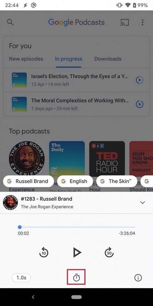Listen to before you sleep? Google Podcasts feature is for you