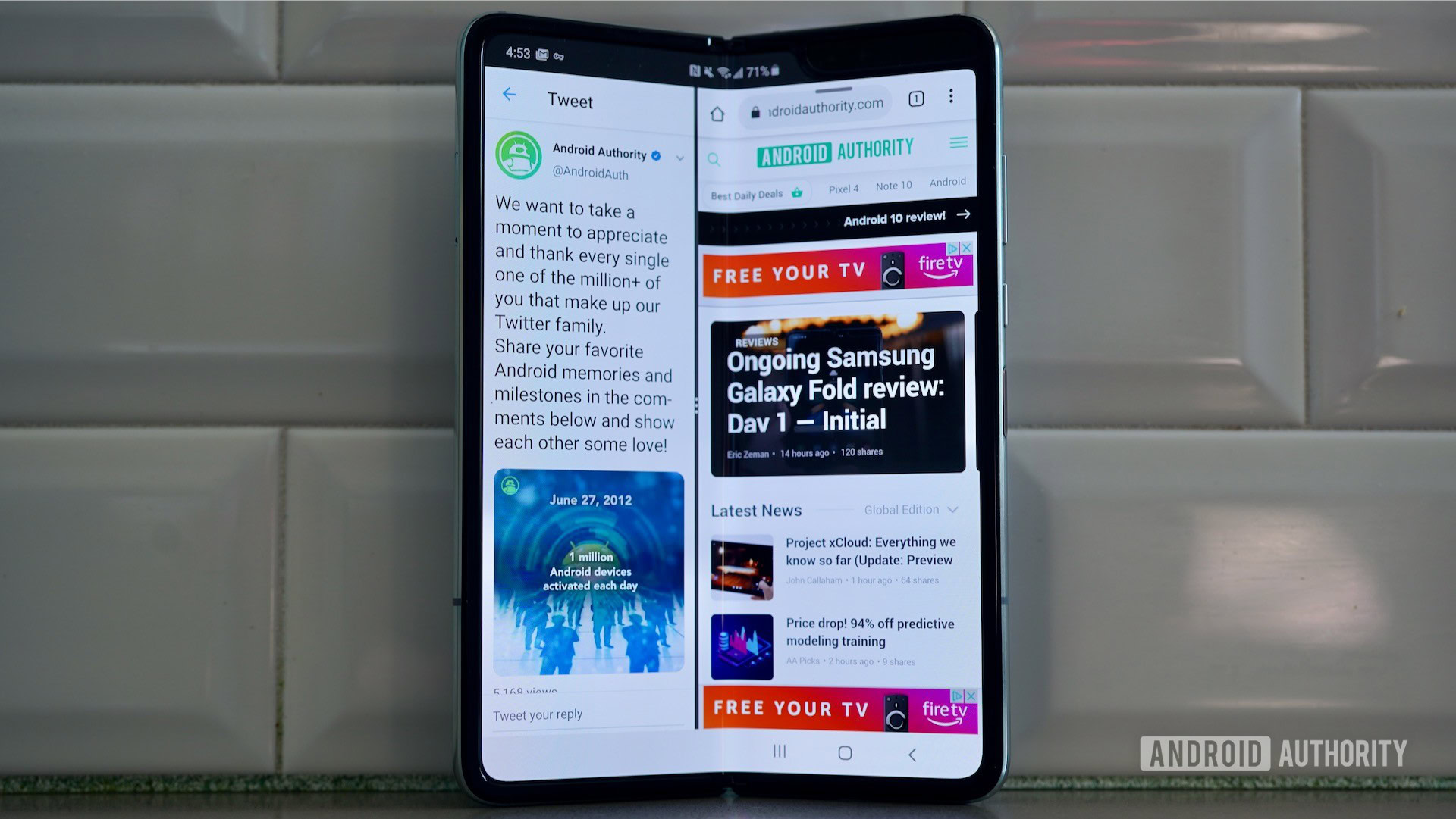 Ongoing Samsung Galaxy Fold review: Day 2 - Getting familiar with Fold