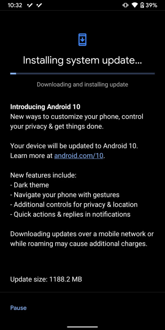 Google has already pushed out a new Android 10 update for Pixel 3, Pixel 3a