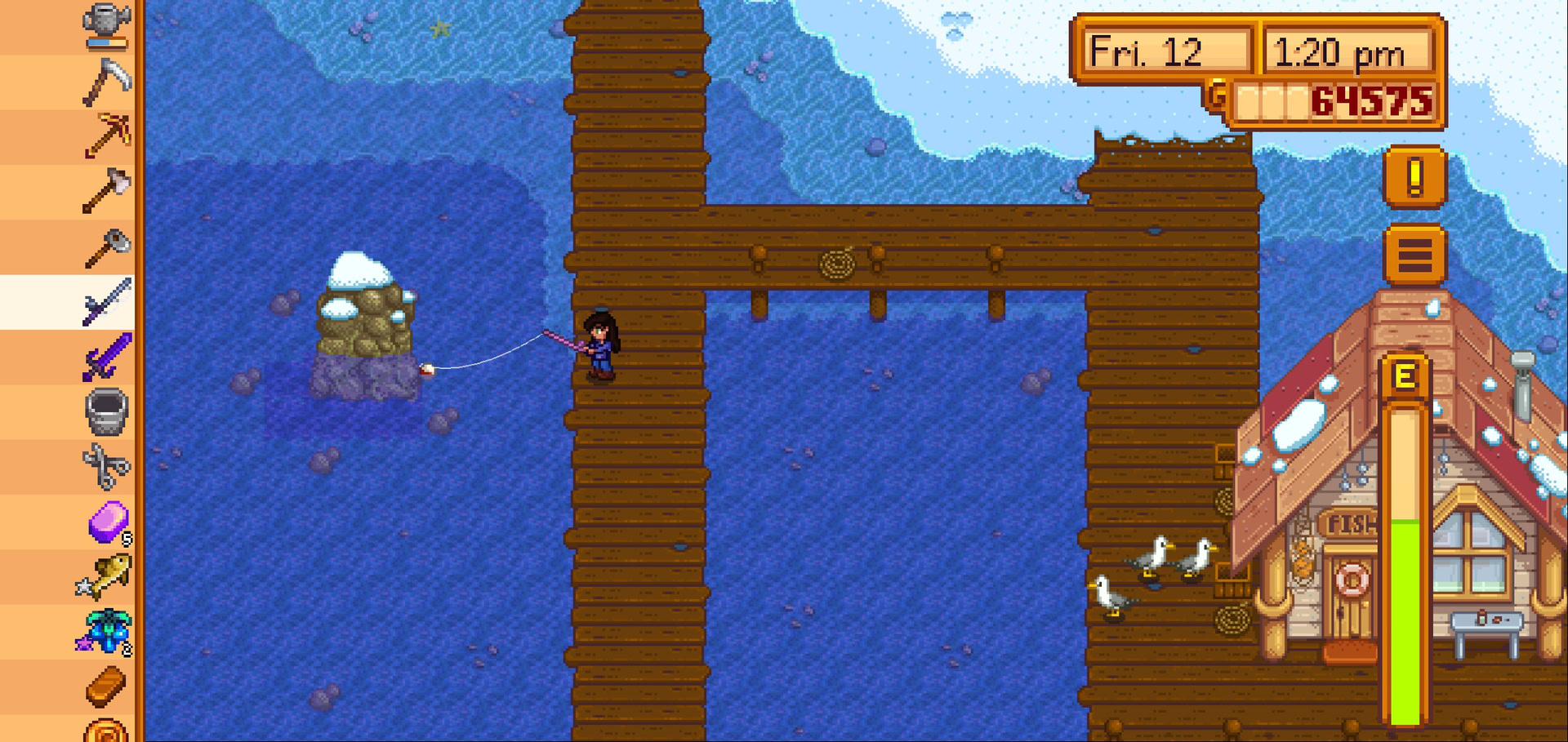 stardew valley community center fishing guide