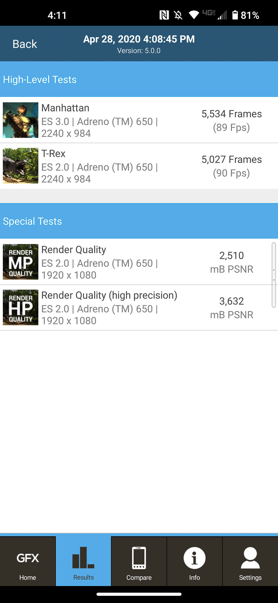 Motorola Edge Plus GFXBench