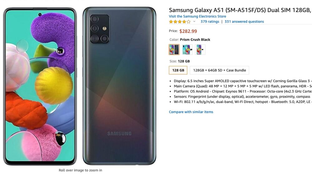 Samsung Galaxy A51 deal: Now available for $117 off