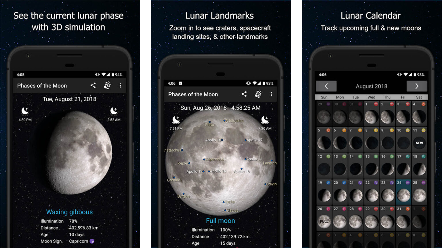 The best moon phase apps and moon calendar apps for Android