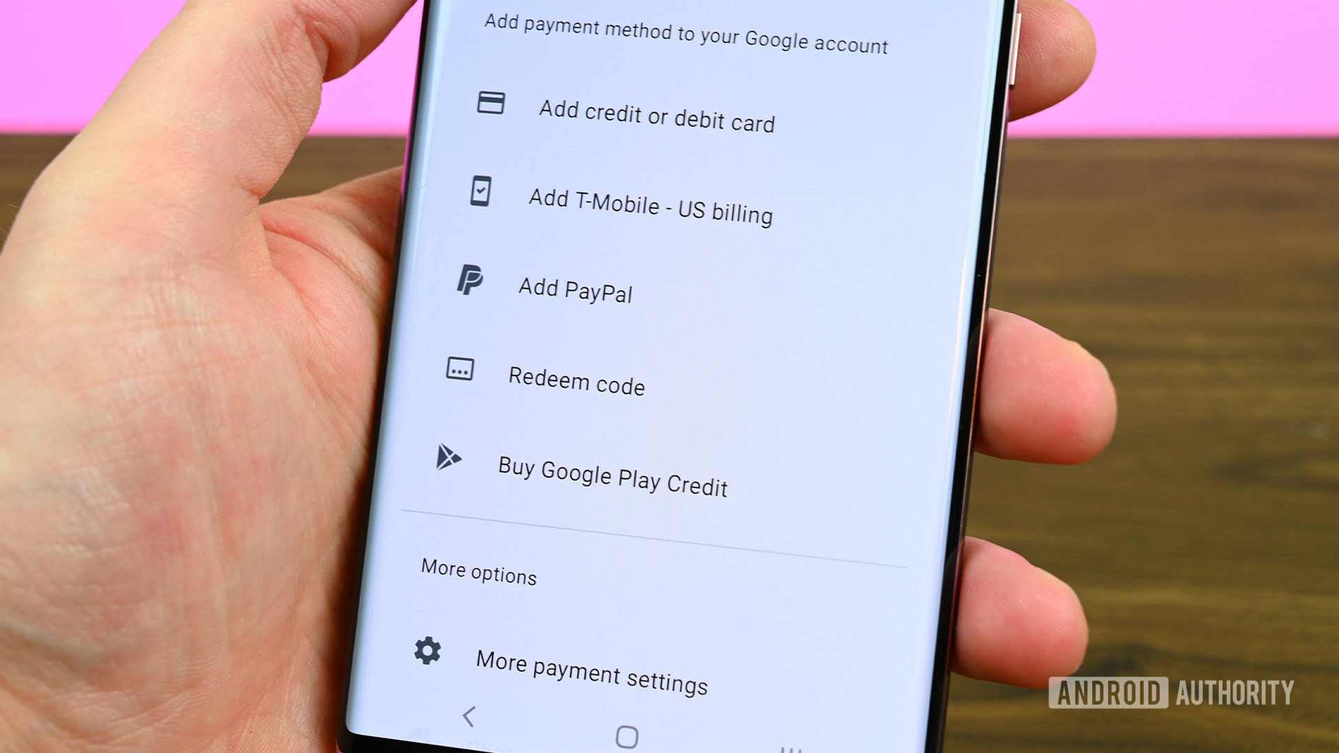 Google Play Store Add A Payment Method
