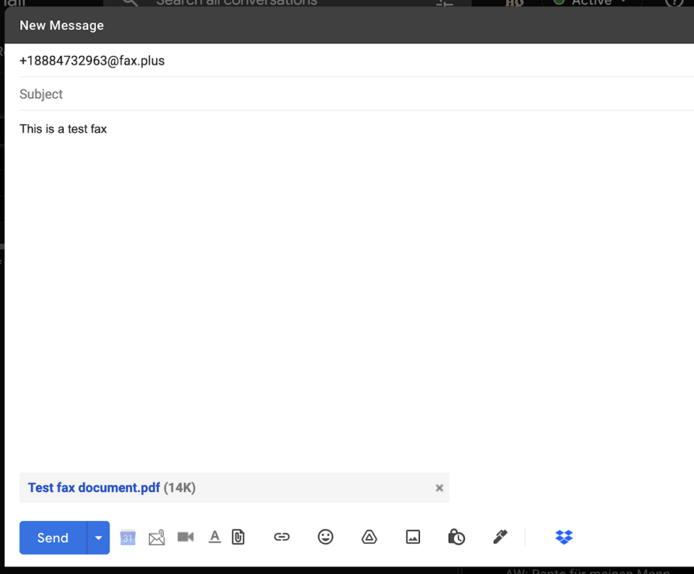 comment envoyer un fax avec gmail