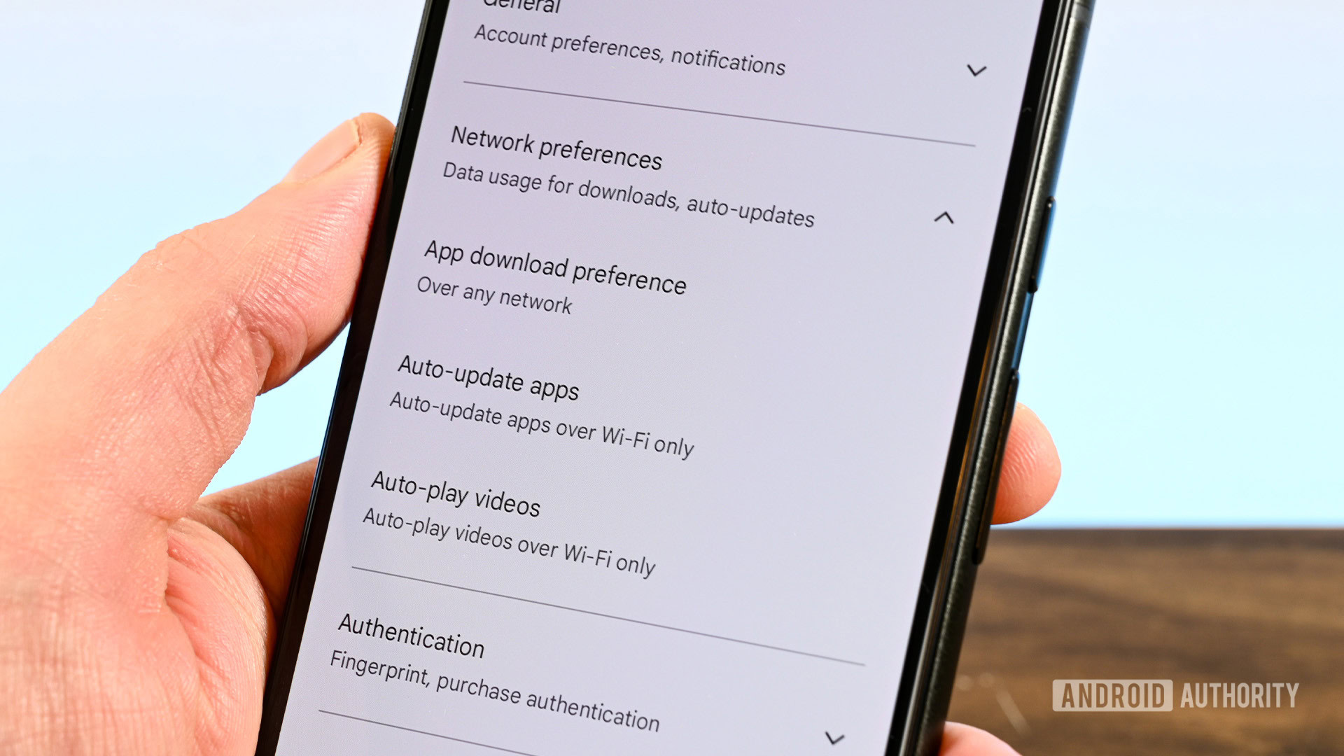 Google Play App Download Preferences