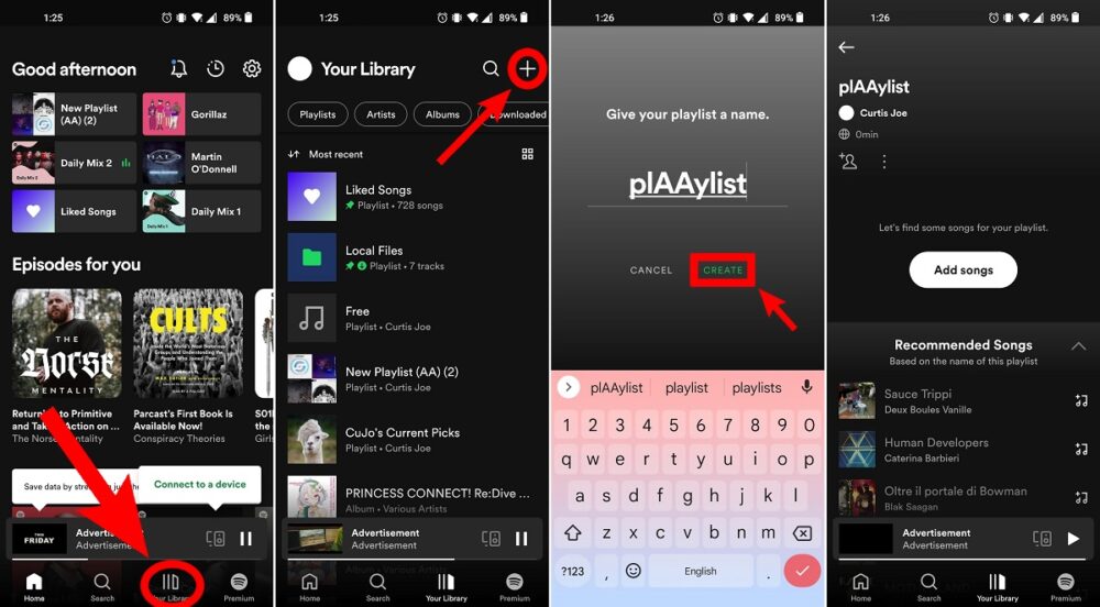 How To Make A Playlist On Spotify Android Authority 0103