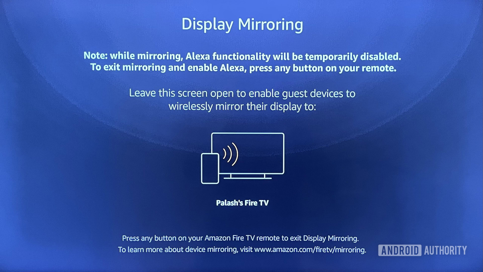 fire tv mirroring android