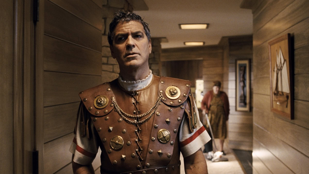 George Clooney in a Caesar costume in Hail, Caesar! - best funny movies on netflix