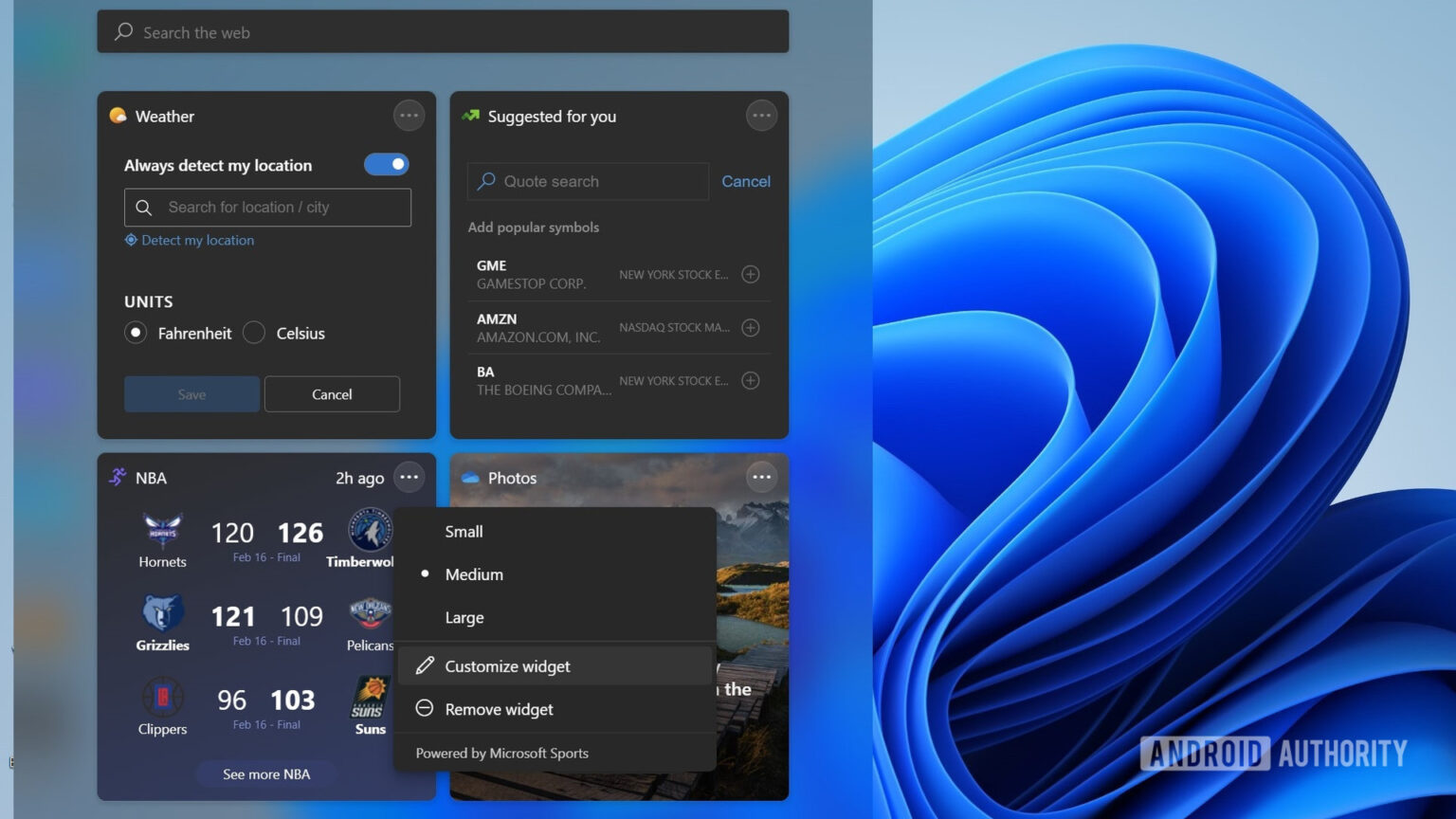 How to add and manage widgets on Windows 11 - Android Authority