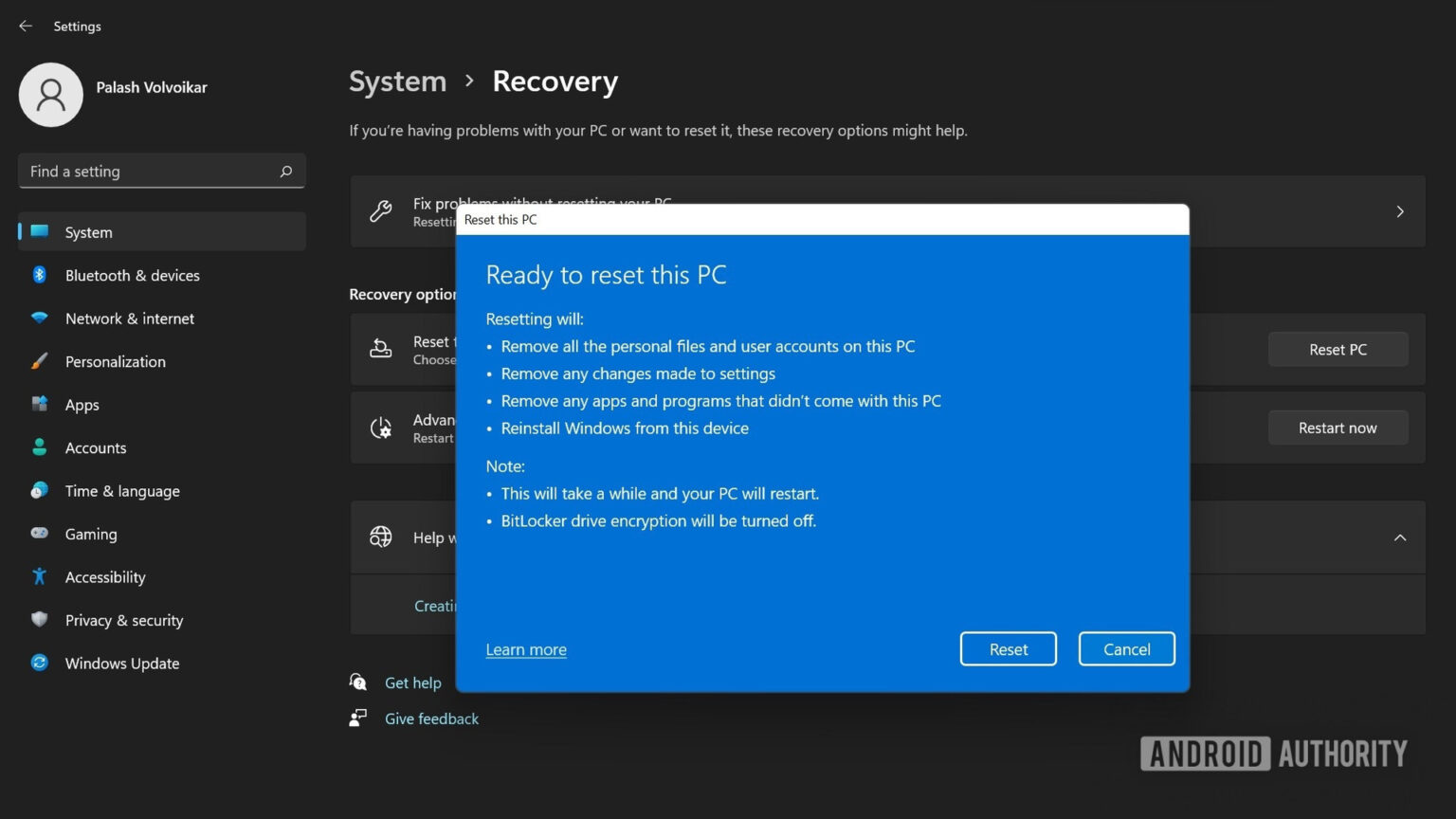 How to reset your Windows 11 without reinstalling - Android Authority