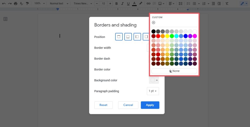 How to add borders in Google Docs - Android Authority