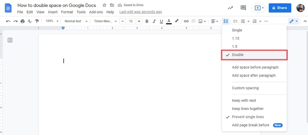 how-to-double-space-on-google-docs-android-authority