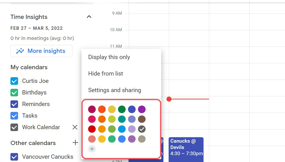 How To Change The Color Of Your Google Calendar Android Authority