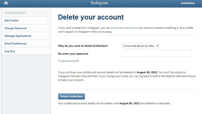 How to delete your Instagram account - Android Authority