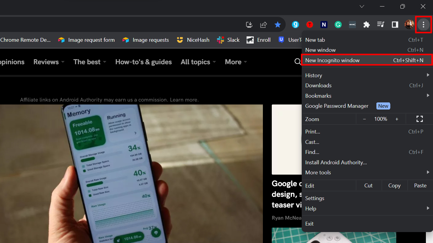 How to use incognito mode on Chrome for PC (1)