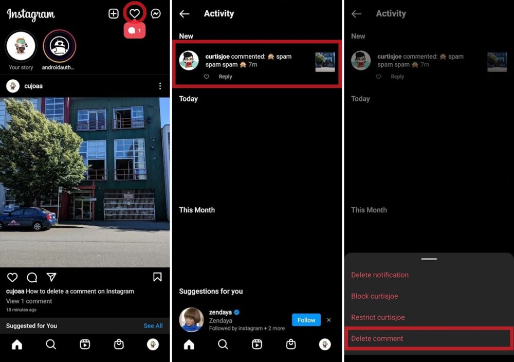 How To Delete And Manage Comments On Instagram - Android Authority