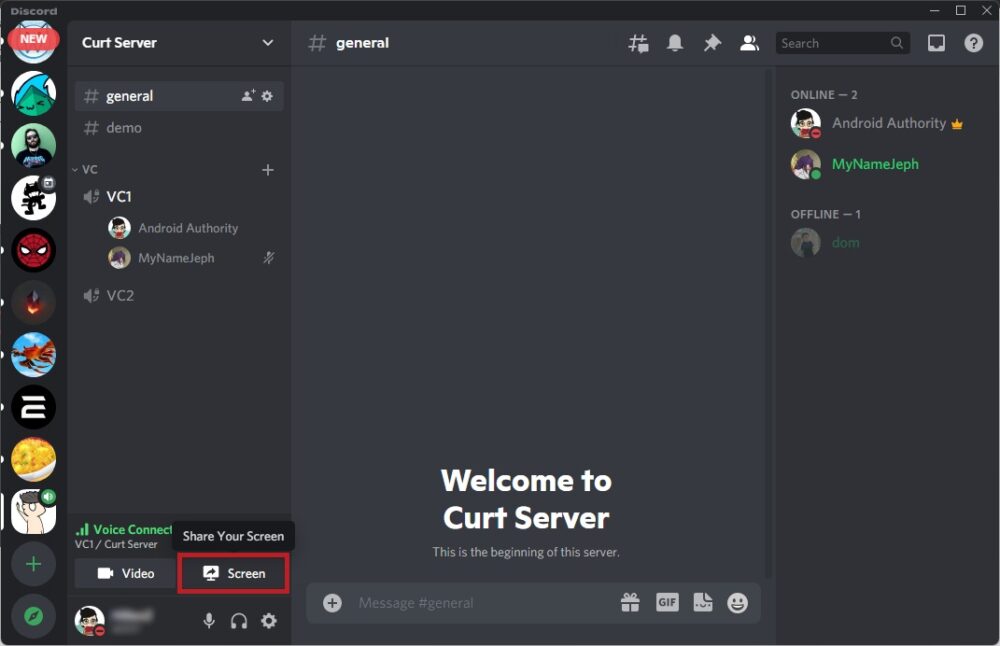 How to share your screen on Discord - Android Authority