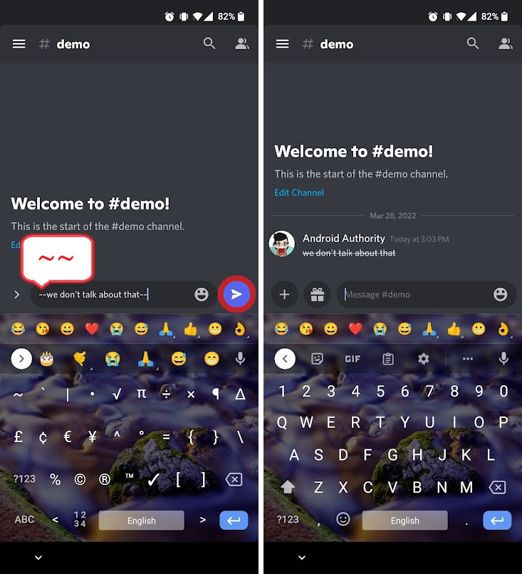 How To Use The Strikethrough Function On Discord ANDROID AUTHORITY