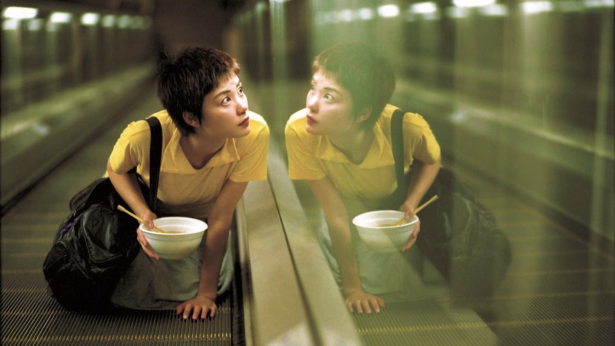 Faye Wong looks at her reflection in Chungking Express - best new streaming movies