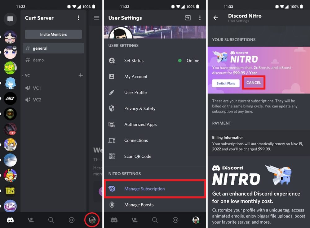 How to cancel Discord Nitro on desktop or mobile Android Authority