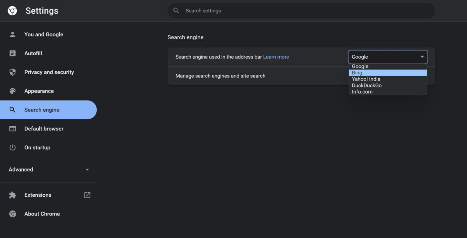 How to remove Bing search on Google Chrome - Android Authority