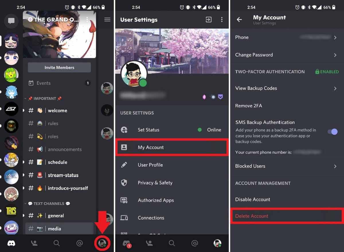 How To Delete Your Discord Account Android Authority