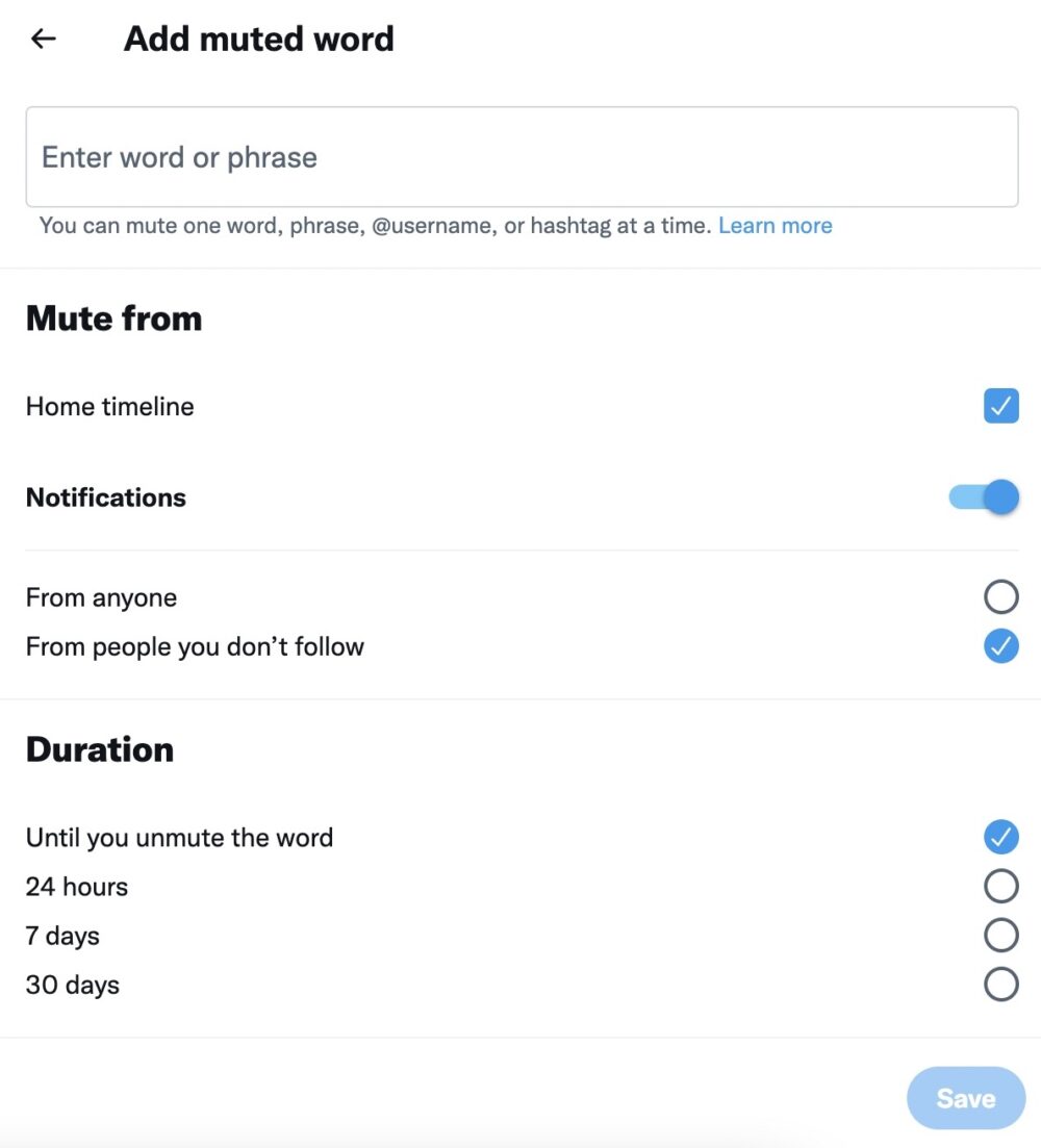 How To Mute Words On Twitter To Avoid Spoilers Android Authority