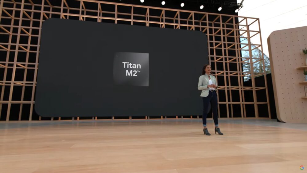 What is the Titan M2 security chip in Google's Pixel phones?