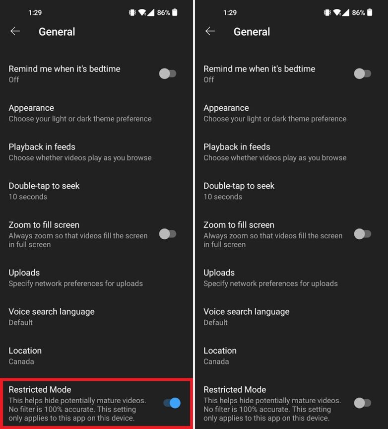 How to turn off Restricted Mode on YouTube - Android Authority